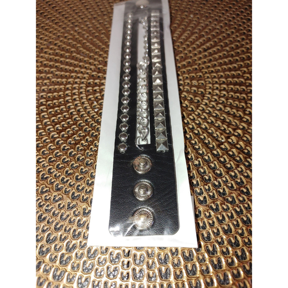 Leather Wrist Cuffs X3 - Picture 3 of 4